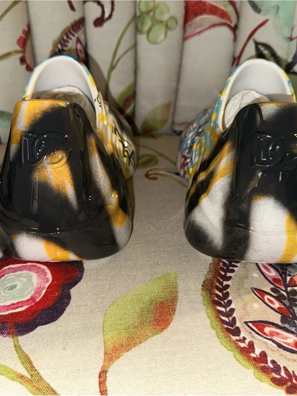 Dolce & Gabbana Alta Gomma Graffiti-print slip-on Sneaker